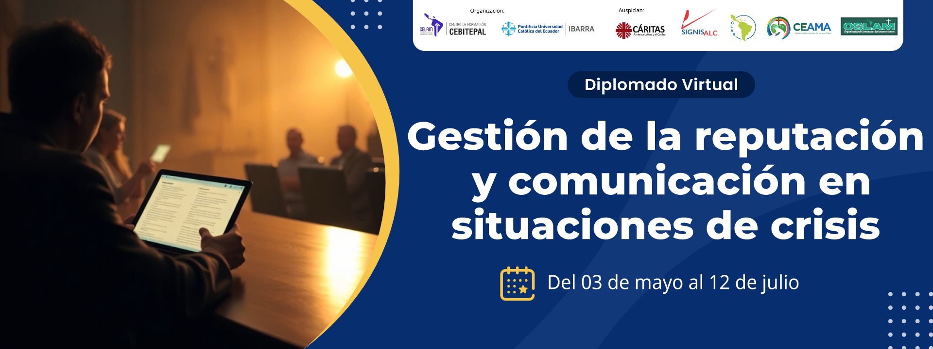 Diplomado en gestión de la reputación y manejo de situaciones de crisis en la Iglesia católica - 2025